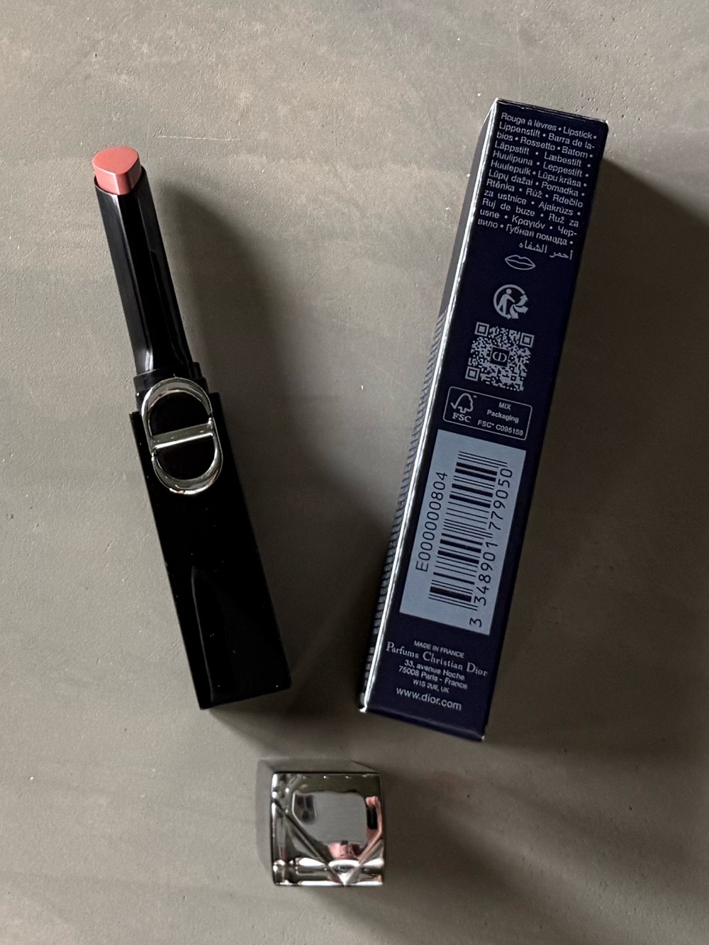Dior Rouge Dior On Stage Coated Shine Lipstick — 222 Confident Nude SHINE - Picture 2 of 3
